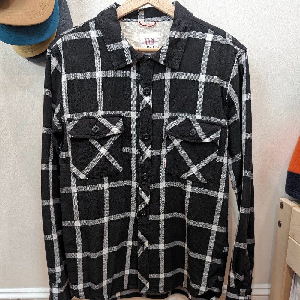 Topo Designs Field Plaid Shirt Mens Small